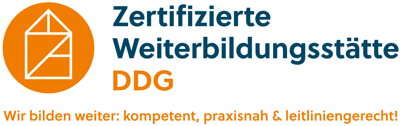 Hinweis: Zertifizierte  Weiterbildungsstätte der DDG